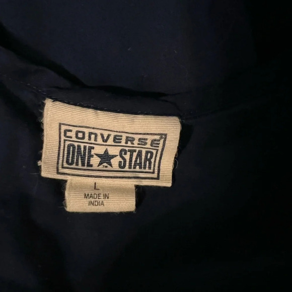 Converse One Star, Lg Tank Floral Embroidered Navy Blue White Cotton Tunic - Picture 9 of 9